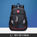 schoolbag for teenager girls & boys, high school waterproof 2 size backpack l black 2