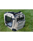 dog and cat travel bag beige