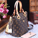 new fashion panelled handbag casual all-match leather shoulder bag