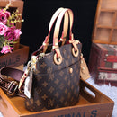 new fashion panelled handbag casual all-match leather shoulder bag