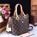 new fashion panelled handbag casual all-match leather shoulder bag