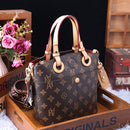 new fashion panelled handbag casual all-match leather shoulder bag