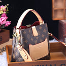 leather bucket bag for women new fashion lady purse and handbag designer