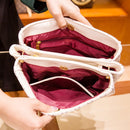 genuine leather flower chain shoulder messenger bag