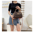 women leather handbag casual one shoulder messenger purse