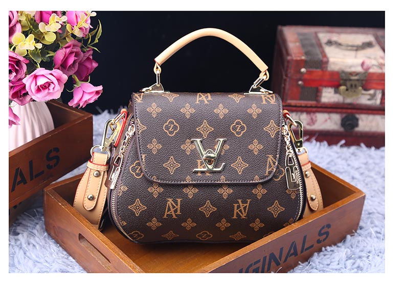women leather handbag casual one shoulder messenger purse