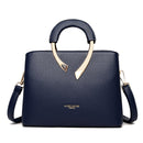 women high quality leather handbag casual crossbody shoulder blue
