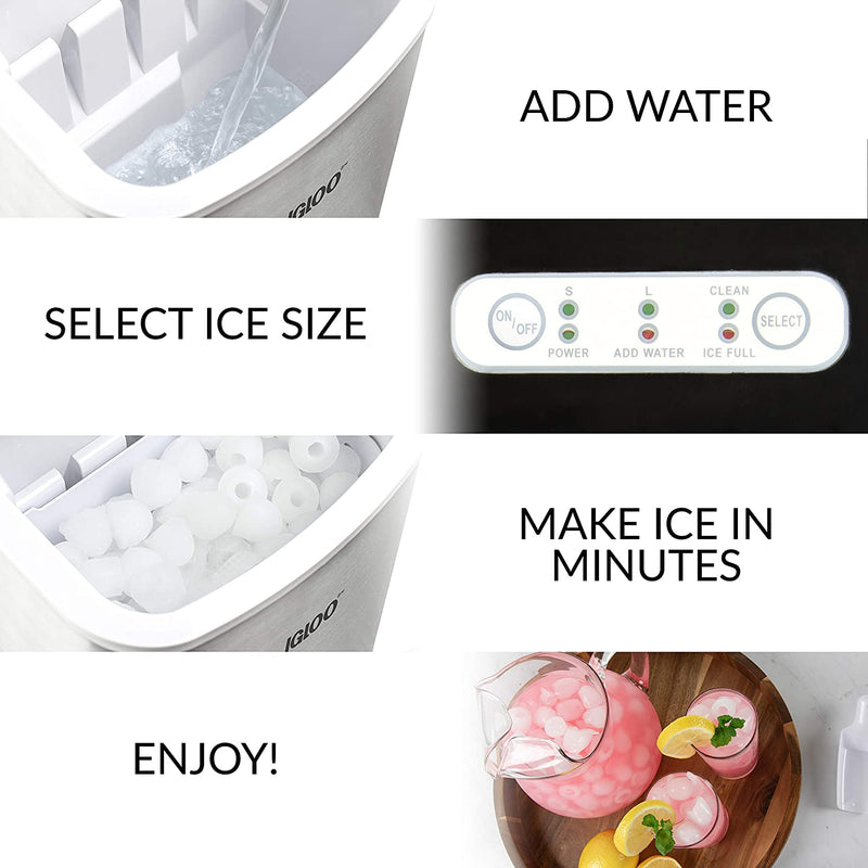Igloo ICEB26HNSS Automatic Self-Cleaning Portable Electric Countertop