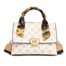 women large capacity shoulder bag 688 white / 25-18-10cm