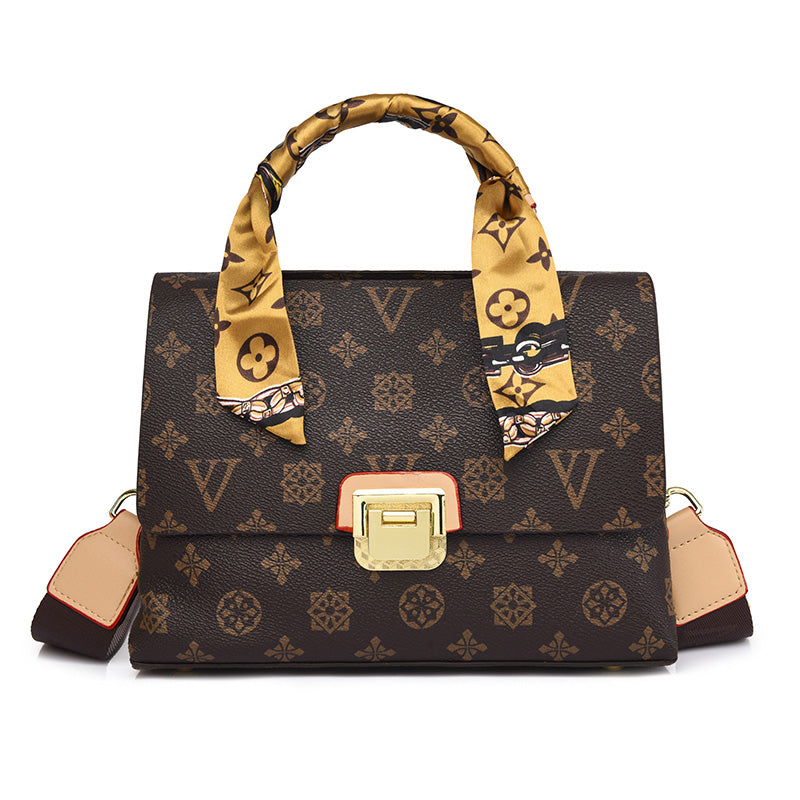 women large capacity shoulder bag 688 brown / 25-18-10cm