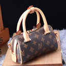 fashion boston wide shoulder strap high quality leather handbags