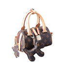 fashion boston wide shoulder strap high quality leather handbags
