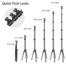 8" selfie ring light with tripod camera stand & cell phone holder