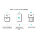 smart home wifi outlet works with alexa & google home