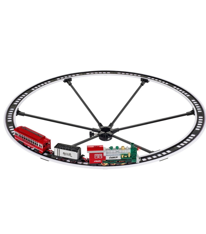 mr christmas animated train around the tree