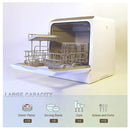 portable countertop dishwasher, 5-liter built-in water tank, suitable for glass and fruit wash