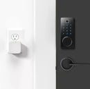 jb smart door lock with biometric fingerprint, smartphone and digital code.