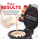 dash mini waffle maker "silver".