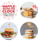 dash mini waffle maker "silver".