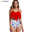 tankini set swimwear bathing suit plus size