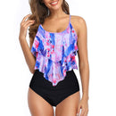 tankini set swimwear bathing suit plus size