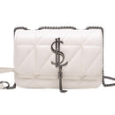 high-end handbags women's crossbody for women leather shoulder strap style3 white / w23cm h16cm th8cm
