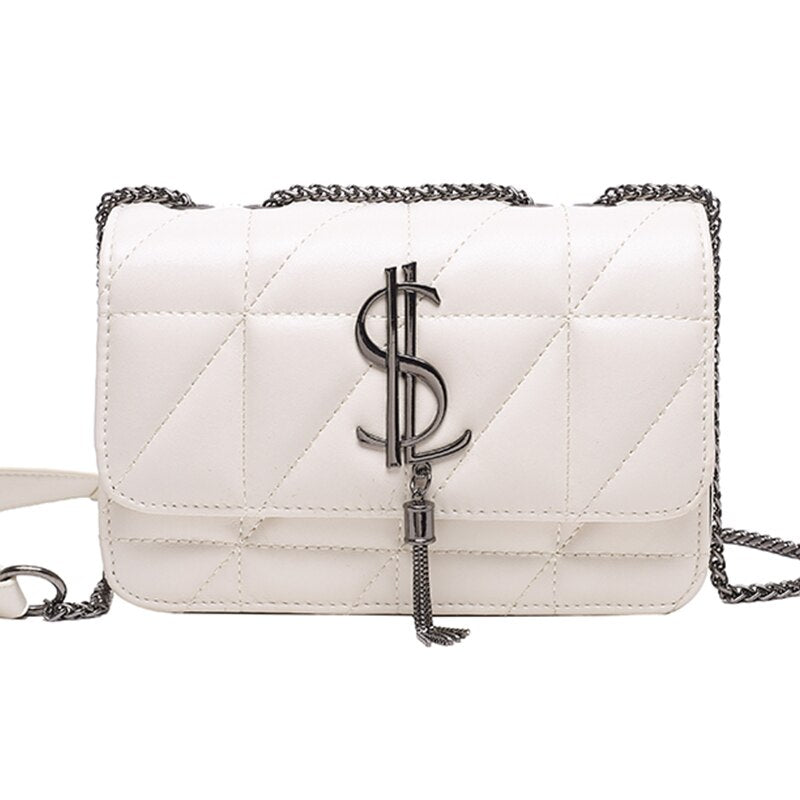 high-end handbags women's crossbody for women leather shoulder strap style3 white / w23cm h16cm th8cm