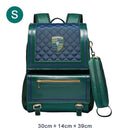 kids school backpack for boys, girls in grade 4-6 waterproof large capacity green-(s)