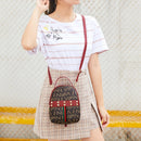 mini backpack crossbody bag for teenage girl revit women shoulder phone purse korean style new trendy female bagpack