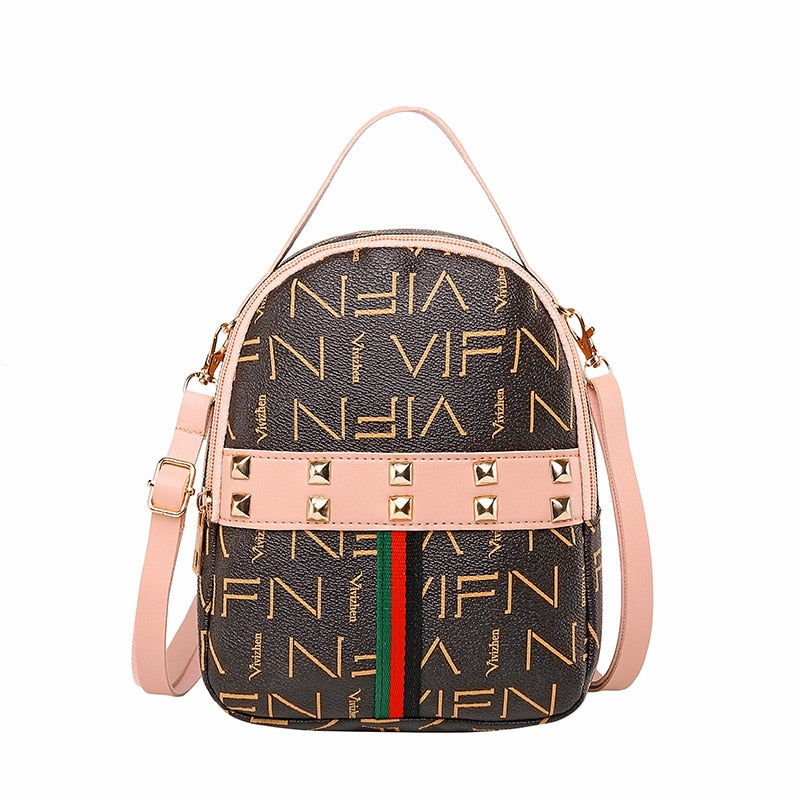 mini backpack crossbody bag for teenage girl revit women shoulder phone purse korean style new trendy female bagpack