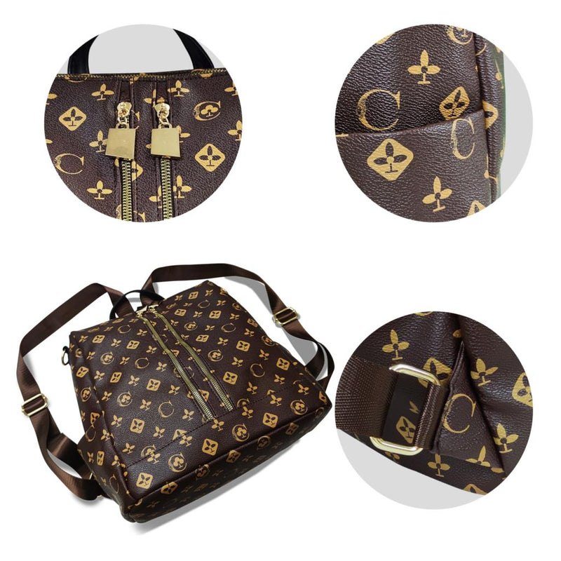 women luxury brand design backpack tourist monogram anti-theft