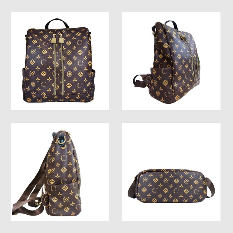 women luxury brand design backpack tourist monogram anti-theft