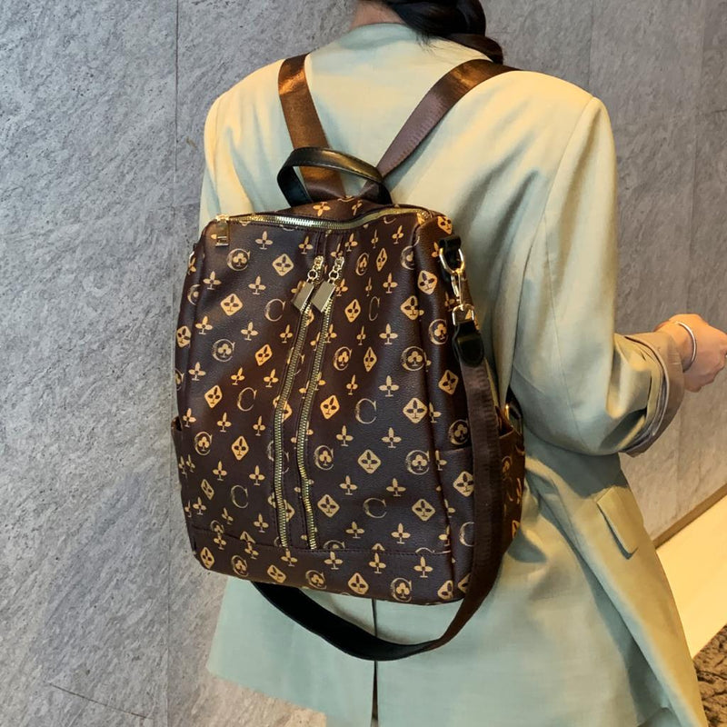 women luxury brand design backpack tourist monogram anti-theft
