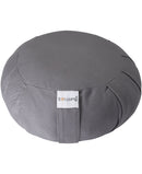 yoga zafu meditation cushion gray