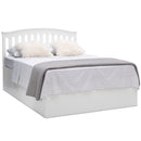 delta children waverly 6-in-1 convertible crib, bianca white