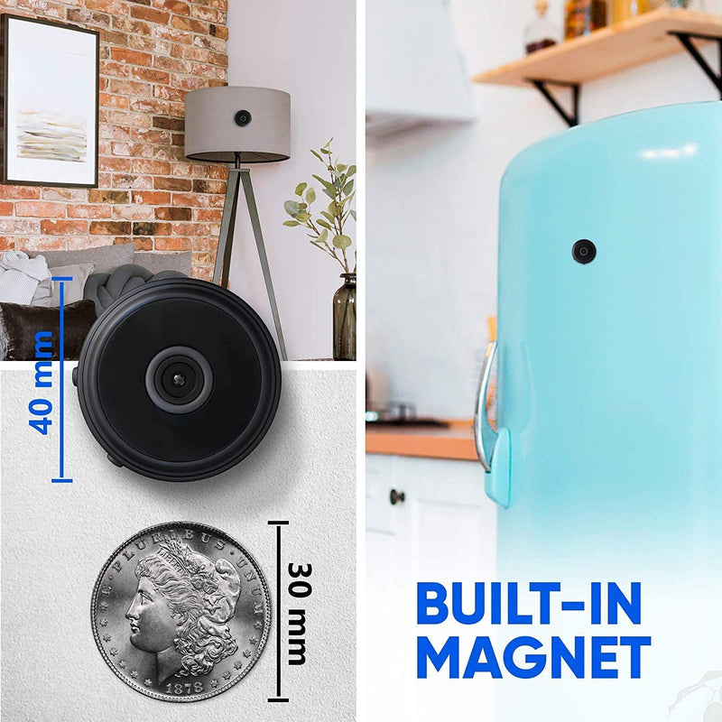 jb hidden camera with audio live feed wifi - mini spy camera usb wireless cam 1080p full hd security cam indoor surveillance camera