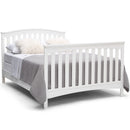 delta children waverly 6-in-1 convertible crib, bianca white