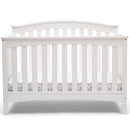 delta children waverly 6-in-1 convertible crib, bianca white