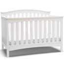 delta children waverly 6-in-1 convertible crib, bianca white actual colorbianca white