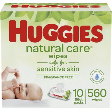 huggies natural care sensitive baby wipes 560