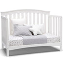 delta children waverly 6-in-1 convertible crib, bianca white