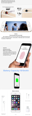unlocked apple iphone 6 dual core ios mobile phone 4.7' ips 1gb