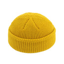 unisex beanies casual short thread hip hop hat adult yellow / free