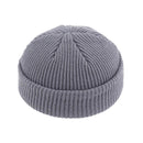 unisex beanies casual short thread hip hop hat adult light gray / free