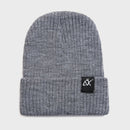 unisex hats winter knitted cap women female beaines autumn breathable men with label hats warm solid casual soft lady beanies gray / one size