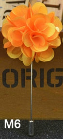 handmade men's brooches floral lapel pin for men suit long neddle m6