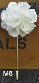 handmade men's brooches floral lapel pin for men suit long neddle m8