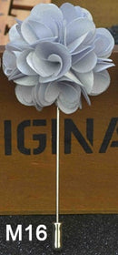 handmade men's brooches floral lapel pin for men suit long neddle m16