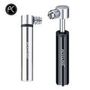pcycling mini bicycle pump aluminum alloy cycling hand air pump ball tire inflator mtb mountain road bike pump 120psi for av/fv
