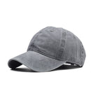 washed cotton pure color light board men's cap